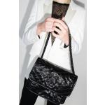 Borse nere di pelle con catena per Donna Saint Laurent Paris 