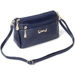 Borse a tracolla blu navy in similpelle per Donna 