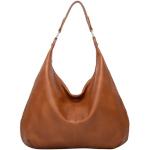 Shopping bags eleganti marroni con borchie riutilizzabili per Donna Generic 