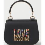 Borse a mano nere di pelle con strass per Donna Moschino Love Moschino 