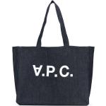 Shopping bags indaco in denim A.P.C. 