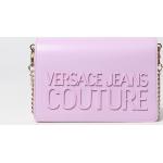 Borse scontate lilla di pelle per Donna Versace Jeans 