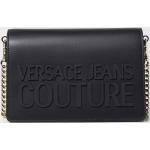 Borse nere di pelle per Donna Versace Jeans 