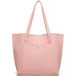Shopping bags eleganti rosa tinta unita con borchie riutilizzabili per Donna Generic 