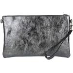 Pochette grigie di pelle con tracolla per Donna Girly handbags 