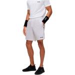 Pantaloni scontati bianchi XL in mesh a righe con elastico per Uomo Boss 