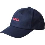 Cappelli sportivi scontati blu di cotone per Uomo Boss 