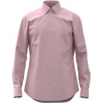 Camicie scontate business rosa in poliestere traspiranti manica lunga con manica lunga per Uomo Boss 