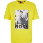 BOSS T-shirt in cotone intrecciato con grafica esclusiva - Style T_Mercury, 50487136 Giallo M