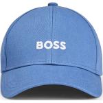 Cappelli sportivi scontati blu di cotone per Uomo Boss 
