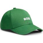 Cappelli sportivi scontati verdi di cotone per Uomo Boss 