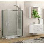 Porta doccia scorrevole trasparenti in alluminio 
