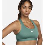 Reggiseni sportivi verdi XS in mesh traspiranti per Donna Nike Swoosh 