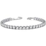 Bracciali romantici in argento con diamanti per Donna 