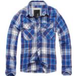 Brandit Checkshirt, camicia M male Blu Scuro