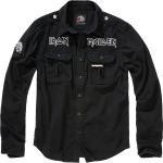 Magliette & T-shirt scontate nere M di cotone ricamate per Uomo Brandit Iron Maiden 