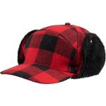 Cappelli invernali casual rossi di eco-pelliccia 