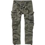 Pantaloni cargo scontati verdi 3 XL taglie comode di cotone per Uomo Brandit 