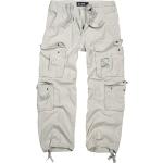 Pantaloni cargo scontati bianchi 6 XL taglie comode di cotone per Uomo Brandit 