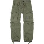 Pantaloni cargo scontati verdi 3 XL taglie comode di cotone per Uomo Brandit 