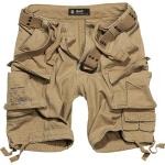 Shorts scontati beige 6 XL taglie comode di cotone per Uomo Brandit 