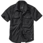 Camicie nere XL mezza manica con manica corta per Uomo Brandit 