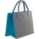 Shopping bags grigio chiaro in poliestere riutilizzabili 