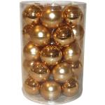 Brauns Heitmann 86657 - Set di Palle XL per Albero di Natale, in Vetro, Dimensioni 6 cm, 30 Pezzi, Colore: Oro Opaco/Oro Lucido