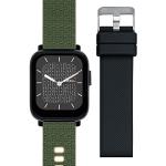 Smartwatches neri Taglia unica in silicone con cinturino intercambiabile con connessione Bluetooth Breil Tribe 