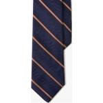 Cravatte tinta unita blu navy di seta a righe lavabili in lavatrice per Uomo Brooks Brothers 