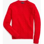 Maglie scontate rosse M di lana all over a girocollo lavaggio a mano a trecce per Uomo Brooks Brothers 