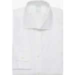 Camicie stretch eleganti bianche di cotone traspiranti per Uomo Brooks Brothers 