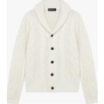 Cardigan classici bianchi L di lana per l'autunno per Uomo Brooks Brothers 