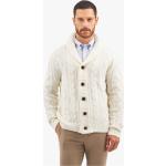 Maglie classiche bianche XL di lana per l'autunno a trecce per Uomo Brooks Brothers 