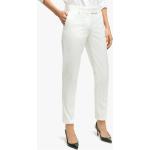 Pantaloni stretch casual bianchi S in twill per Donna Brooks Brothers 