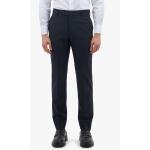 Pantaloni slim fit eleganti blu navy in twill per Uomo Brooks Brothers 