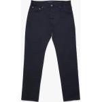 Pantaloni classici blu di cotone lavabili in lavatrice a 5 tasche per Uomo Brooks Brothers 