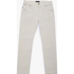 Pantaloni casual bianchi di cotone lavabili in lavatrice a 5 tasche per Uomo Brooks Brothers 