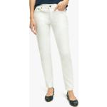 Jeans casual bianchi XS di cotone 5 tasche per Donna Brooks Brothers 