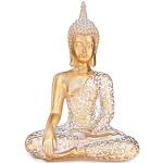 Statue Buddha bianche in poliresina 30 cm 