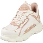 Sneakers basse larghezza E casual rosa numero 38 in similpelle per Donna Buffalo 