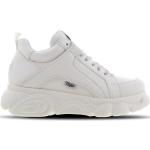 Sneakers larghezza E casual bianche numero 36 taglie comode in tessuto platform per Donna Buffalo 