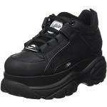 Sneakers larghezza D scontate casual nere numero 40 per Donna Buffalo London 
