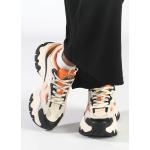 Sneakers larghezza E arancioni traspiranti platform per Donna Buffalo 