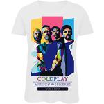 Bughyprint Tshirt Maglia Maglietta Cotone Donna Casual Girocollo Coldplay Music of The Spheres Tour 2023 Bianca, M