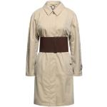 Cappotti con cintura  scontati classici beige S di cotone tinta unita manica lunga per Donna Burberry 