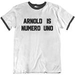 buzz shirts Arnold Š Numero Uno Funny Mens Donna Unsiex T-Shirt Retro Style