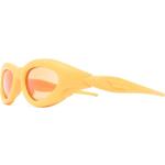 Occhiali da sole arancioni in acetato per Donna Bottega Veneta 