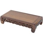 Tavolini orientali marroni di legno pieghevoli 