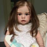 Bambole in silicone di stoffa per bambina 60 cm 